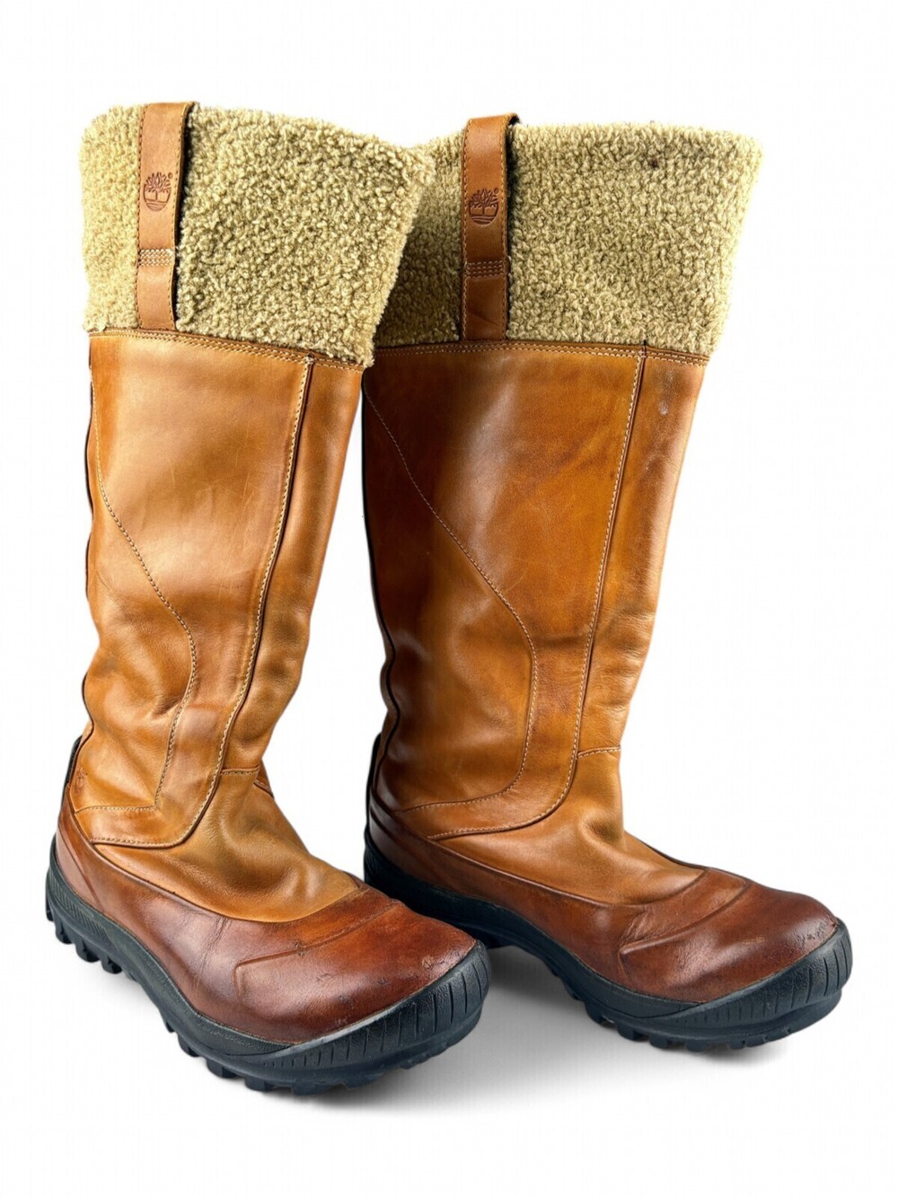 Timberland Women's Leather Tall Winter Boots Sz 7